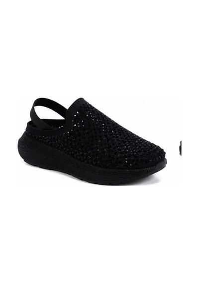 N Napa Shoe Np.9557.siyah Taşlı Napa Shoe Siyah Taşlı Kadın Sandalet / Sabo Terlik