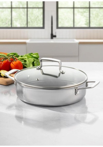 Emsan Pro Tri Ply Karnıyarık Tencere 28 Cm Gri