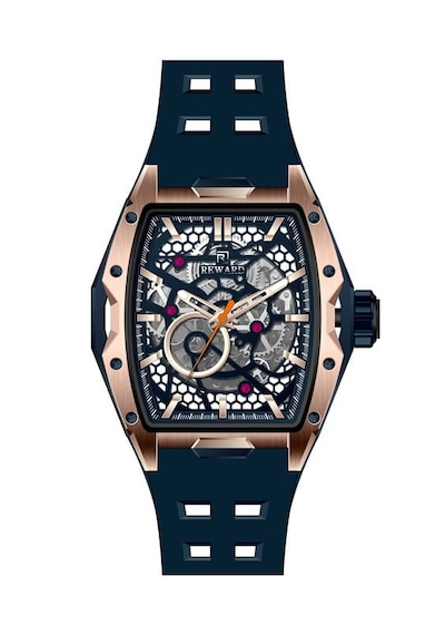 Rd331031 Silikon Kordon Otomatik Kol Saati Lacivert - Rose Gold