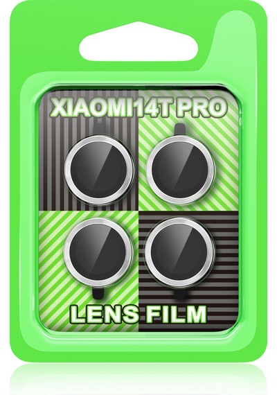 Xiaomi Mi 14t Pro Uyumlu Raze Metal Kamera Lens - Gümüş