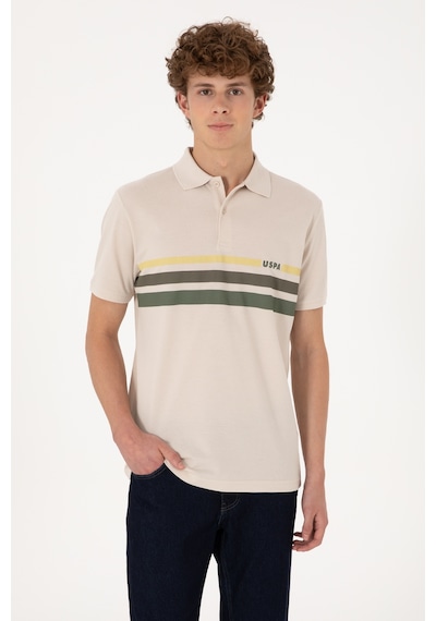 U.S. Polo Assn. Erkek Regular Fit Polo Yaka Taş Tişört 50306811-VR049