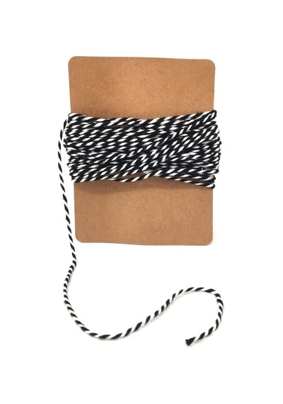 Siyah&beyaz İp - 10 Metre Twine Baker