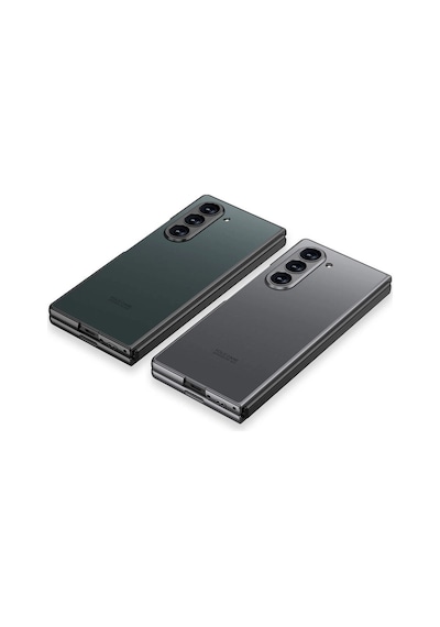 Galaxy Uyumlu Z Fold 6 Kılıf Titanyum Metal Tasarımlı Redclick Kıpta Caz Kapak - Mavi