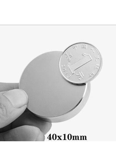 Çap 40Mm X Kalınlık 10Mm Yuvarlak Süper Güçlü Neodyum Mıknatıs
