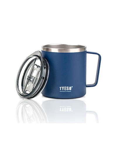Tyeso Silviya Mug Vakumlu Paslanmaz Termal Kapaklı 400 Ml-Gri