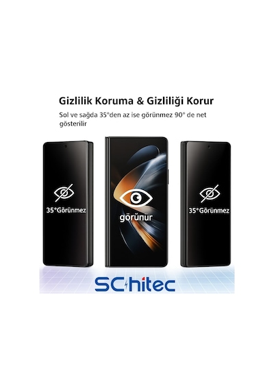 Schitec Tecno Phantom V Fold 2 Darbe Emici Premium Hayalet Ön Ekran Koruyucu Poliüretan Film
