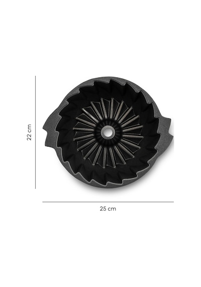Jumbo Shark Swiss Black Yuvarlak Kek Kalıbı