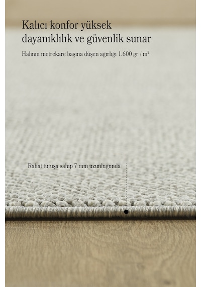 Modern Halı Sisal Bukleli Halı Gümüş Halı Salon Halısı Oturma Odası Halısı Yuvarlak Halı Gümüş