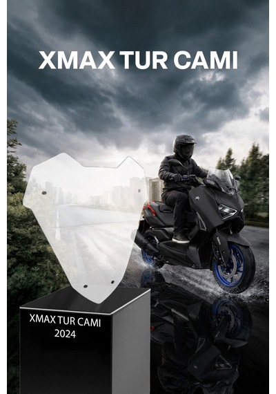 Yamaha Xmax Uyumlu Sport Tur Camı 2024 Şeffaf