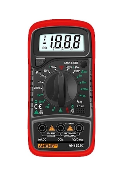 Aneng AN8205C Emes Robotik Dijital Multimetre