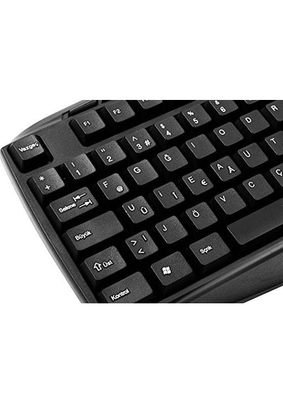 Kb-250f Siyah Usb Tamamen Türkçe F Multimedia Klavye
