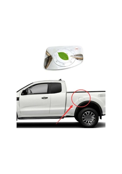 Ford Ranger 2015 Sonrası Depo Kapağı Kaplama Krom
