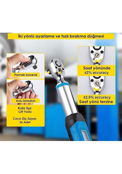 Loyka Awj4-0200 Cırcır Başlı Dijital Torkmetre 200nm