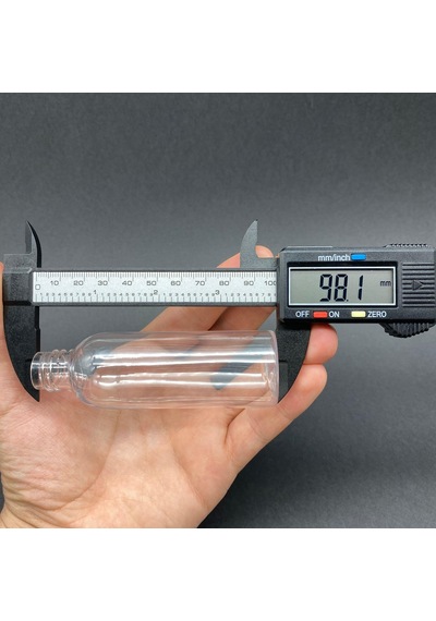 50 Cc Uzun Plastik Şişe - Beyaz Kapaklı- 50ml Kapaklı Pet Şişe-