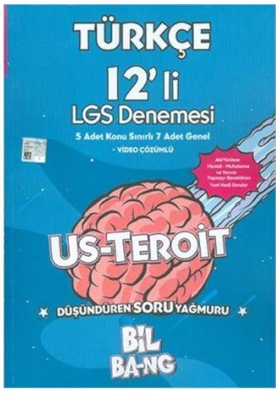 8. Sınıf Türkçe 12 Lİ LGS Deneme Bil Bang - Kültür Yayıncılık