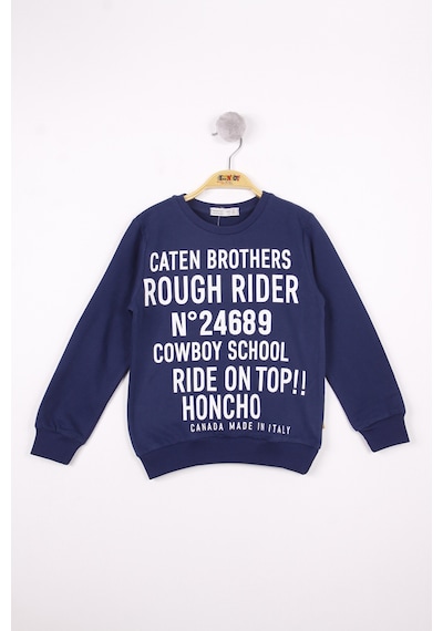 Toontoy Kids Toontoy Erkek Çocuk Relax Fit Bisiklet Yaka Baskılı Sweatshirt - 2 İplik Lacivert Toontoy Kids Toontoy Erkek Çocuk Relax Fit Bisiklet Yaka Baskılı Sweatshirt - 2 İplik Lacivert