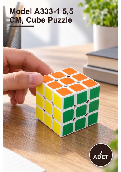 2 Adet Küp Yapboz Model A333-1 5,5 Cm, Cube Puzzle