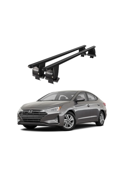 Royal Hyundai Elantra 2016-2020 Uyumlu Siyah Ara Atkı Port Bagaj Tavan Barı