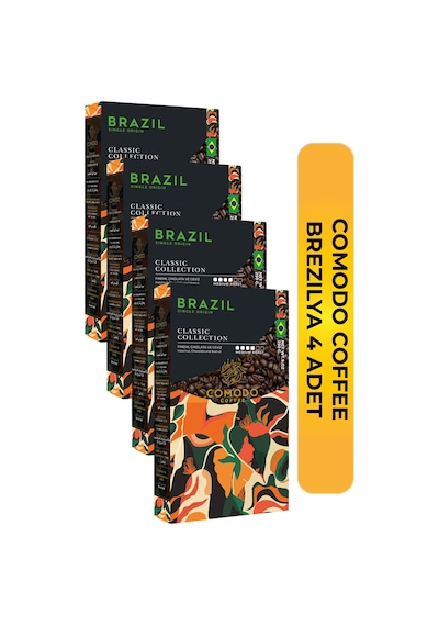 Comodo Coffee Brezilya Çekirdek Kahve 4 x 250 G