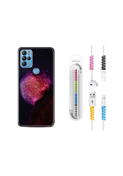 General Mobile Gm21 Pro Kılıf Kablo Koruyuculu Kızıl Gezegen 1624