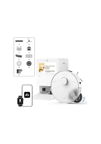 Mova E50 Pro Ultra İstasyonlu Robot Süpürge Beyaz