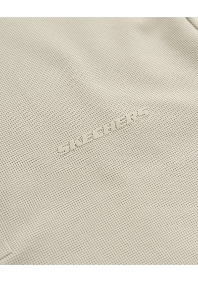 Skechers M Long Sleeve Waffle Polo Erkek Bej S2620148-1559