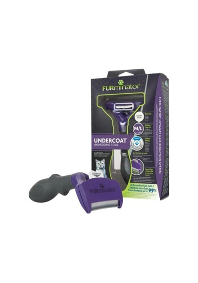 Furminator T691740 Kısa Tüylü Kediler İçin Tüy Toplayıcı Large Mor