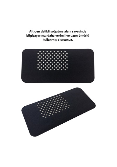 Keçe Bilgisayar Mouse Pedi Masa Üstü Düzenleyici Mat 70x32 Cm Siyah Ok