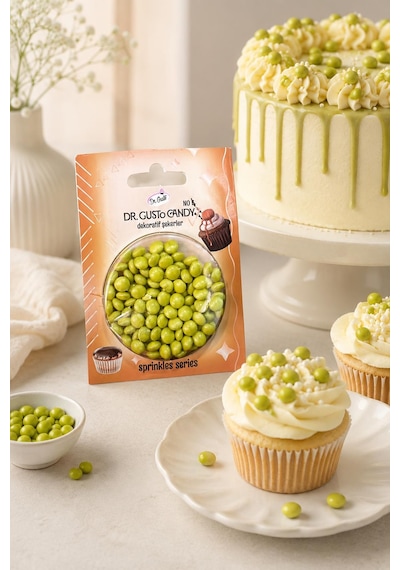 Dr. Gusto Sarı Bonbon Draje Pasta Süsleme Şekeri