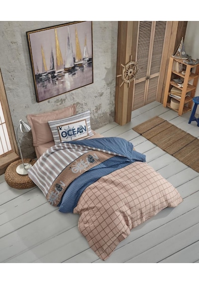 Cotton Box Genç Odası Tek Kişilik Complete Set Ocean Lacivert