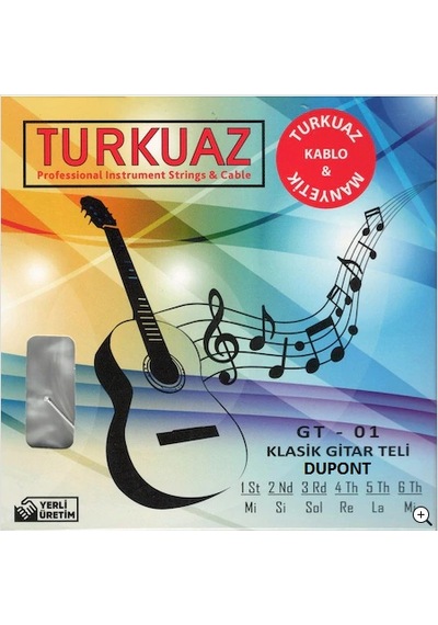 Turkuaz Gt-01 Klasik Gitar Teli Takım