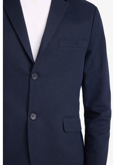 Defacto Slim Fit Dar Kesim Blazer Ceket F7690ax26spnv64 Lacivert-nv64