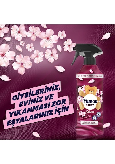 Yumoş Sprey Yıkaması Zor Eşyalar için Sakura 450 ML