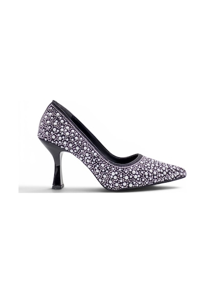 Beşler 0013 İncili Kadın Stiletto siyah
