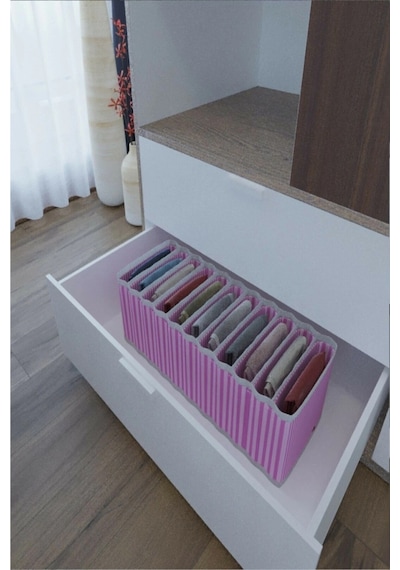 11 Bölmeli Dolap Ve Çekmece Içi Düzenleyici Akordiyon Organizer M-00500 1 Adet Diğer