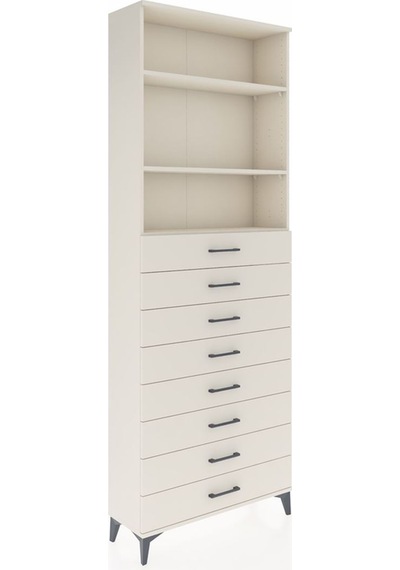 Arges Dolap 3 Raflı 8 Çekmeceli 88x30x243 Aytaşı-aytaşı Aytaşı