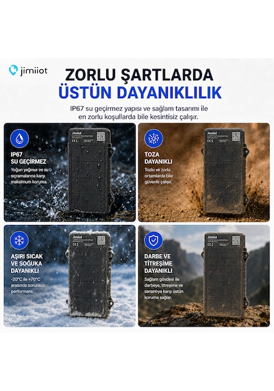 Jimiiot Jimi Iot Ll303 Solar Enerjili 4g Gps Varlık Takip Cihazı 10.000 Mah, Ip67, Karavan, Tekne, Treyler Ve İş Makinesi Takip