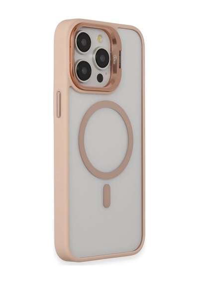 Joko - 892 - Apple iPhone Uyumlu  15 Pro Max Kılıf Roblox Lens Magsafe Standlı Kapak - Ece-umay - - Pudra