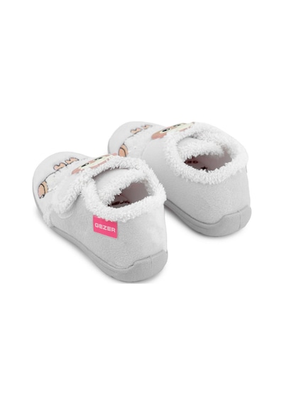 Gezer Kışlık Cırtlı Ayarlanabilir Rahat İç Taban Kız Çocuk Panduf Ayakkabı Ga2kpm.03366.00.s36.18 Gri