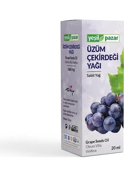 Yeşil Pazar Üzüm Çekirdeği Yağı 20 ML