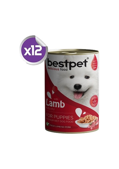 Bestpet Kuzu Etli Konserve Yavru Köpek Maması 12 x 400 G