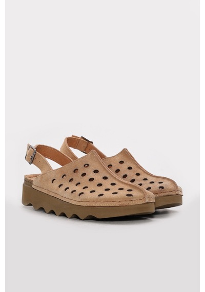Fast Step Hakiki Deri Kadın Klasik Sandalet 972za3502 Camel