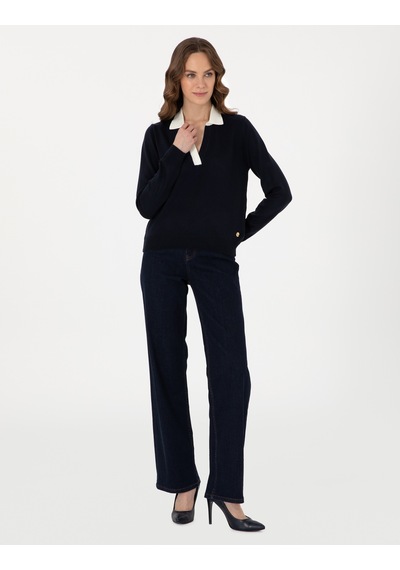 Pierre Cardin Kadın Lacivert Kazak /triko 50308166-vr033 Lacivert
