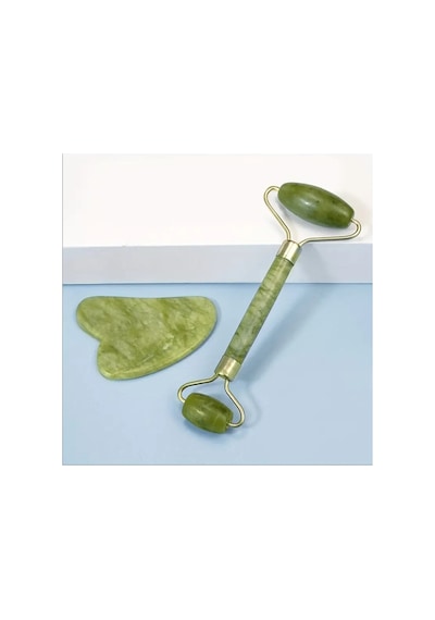 Donguan 1 Adet Güzellik Jade Taşı + Gua Sha Rulosu, Masaj Seti Diğer