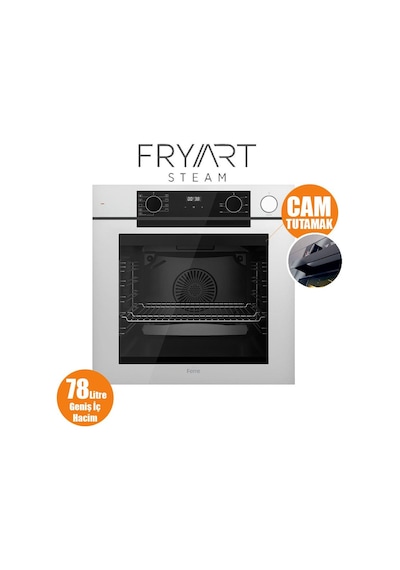 Ferre Steamart-Fryart Serisi Beyaz Ankastre Set SS206 - QEP64CB - D078