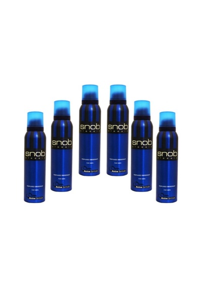 Snob Classic Erkek Sprey Deodorant 150 ML x 6