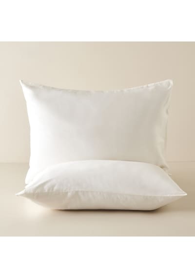 Bella Maison Supreme Saten 2'li Yastık Kılıfı  %100 Pamuk Beyaz 50 x 70 CM