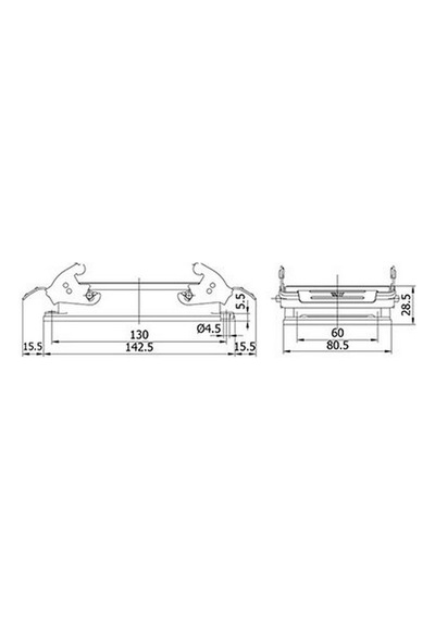Mete Enerji 48x16a. Çoklu Makine Priz Metal Mandallı 403060s