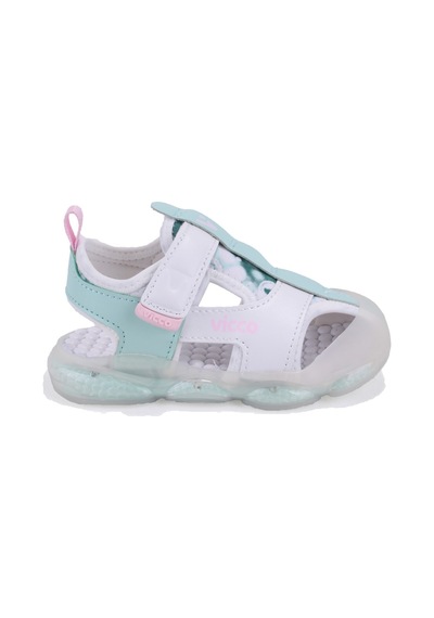 Vicco Live 332b525y217 Beyaz Ortopedik Günlük Işıklı Kız Çocuk Spor Sandalet Pudra