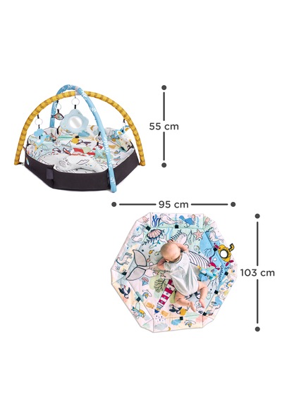 Kinderkraft Smartplay Sea 2 in1 Oyun Matı Top Havuzu 103 x 95 x 55 CM